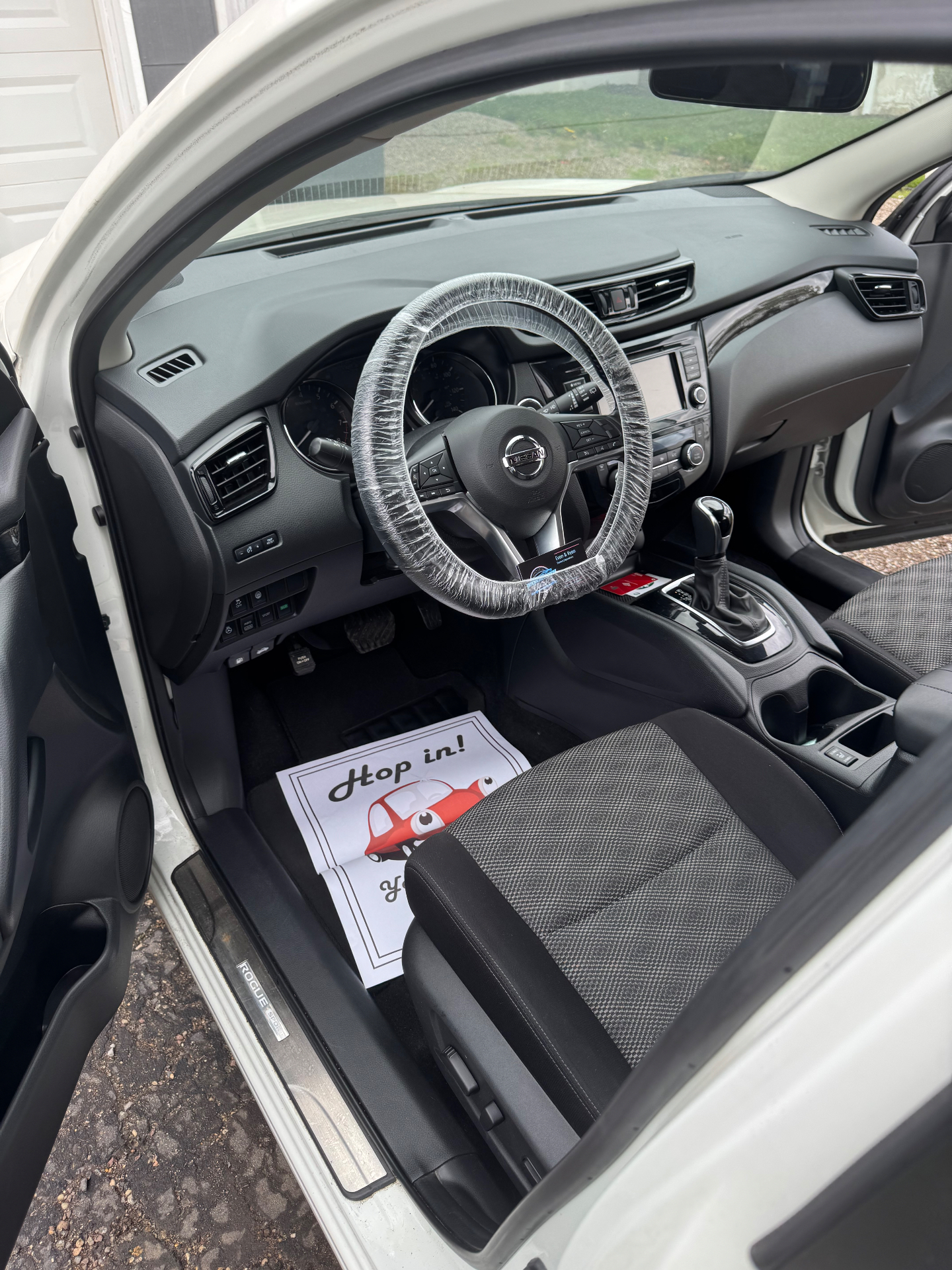 Nissan Rogue full interior detail with protective steering wheel cover by Monmouth Detail Co in Monmouth County, NJ